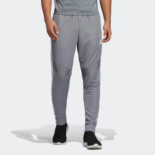 grey and white adidas pants