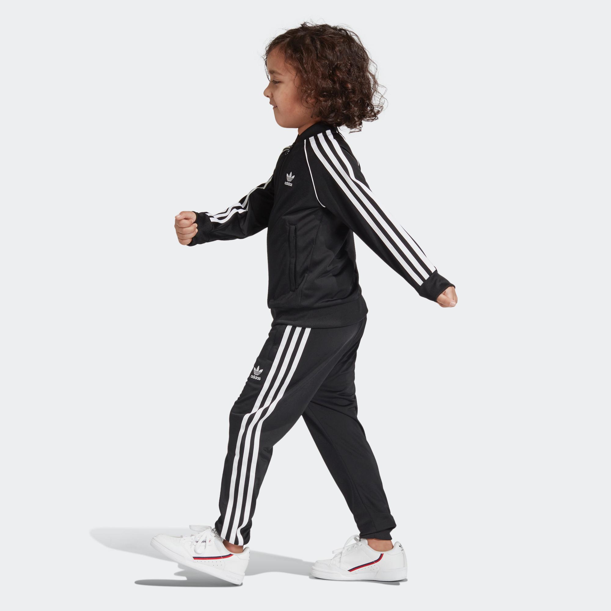 SST TRACK SUIT BLACK/WHITE | GIRLS,BOYS | adidas Hong Kong Official Store