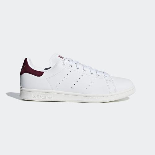 STAN SMITH SHOES - FTWWHT/FTWWHT/MAROON 