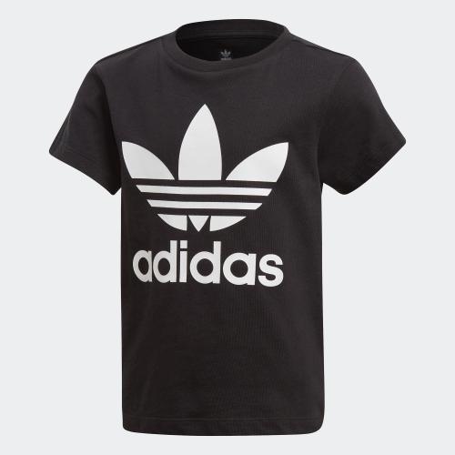 adidas trefoil tee black