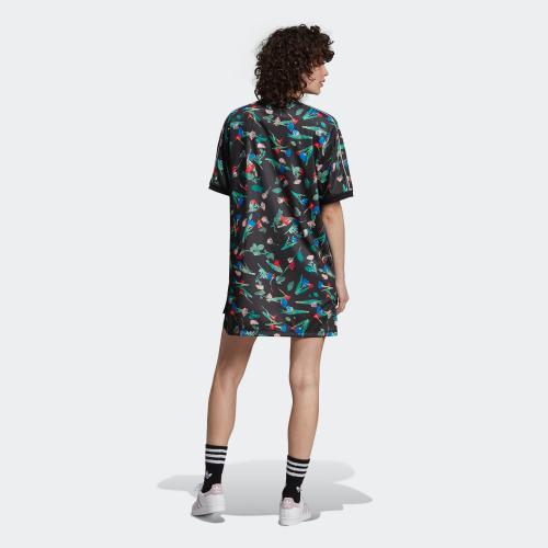 FLORAL ALLOVER PRINT TEE DRESS - MULTCO 