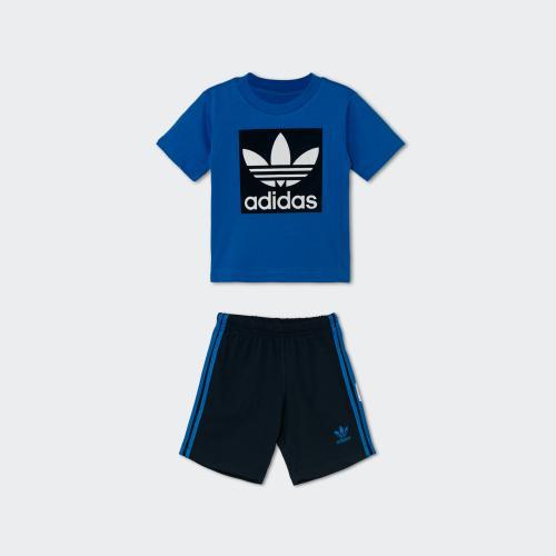 boys adidas shorts and t shirt set