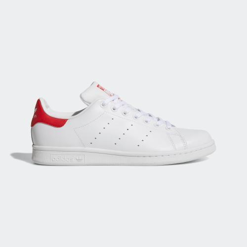 STAN SMITH SHOES - RUNWHT/RUNWHT/COLRED 