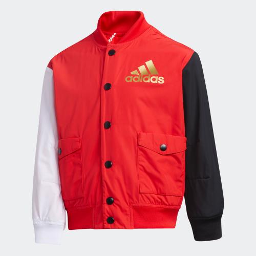 adidas reversible jacket red