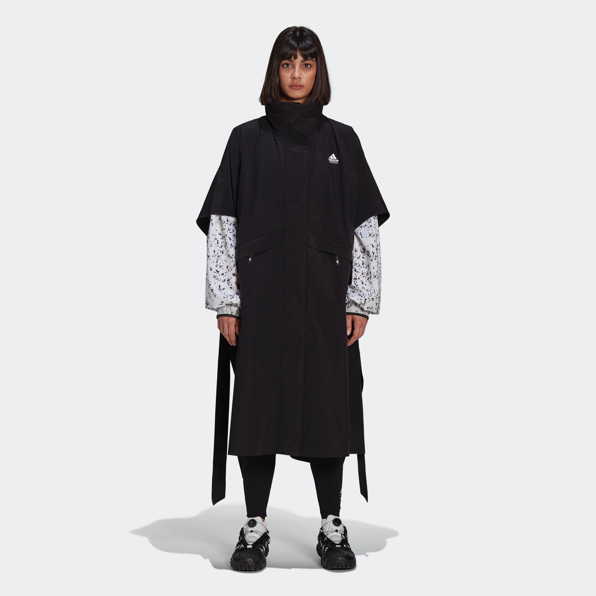 HYKE MOUNTAIN PONCHO - 黑色| 女子| adidas(愛迪達)香港官方網上商店