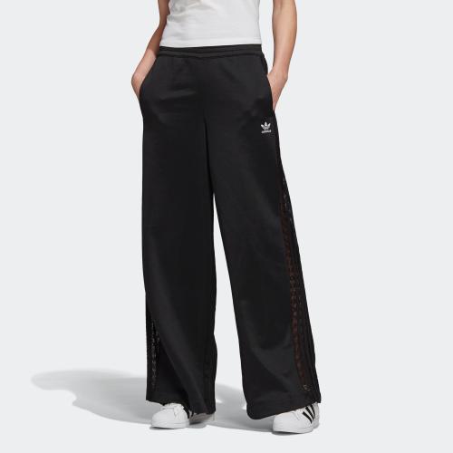 adidas pants with logo on leg