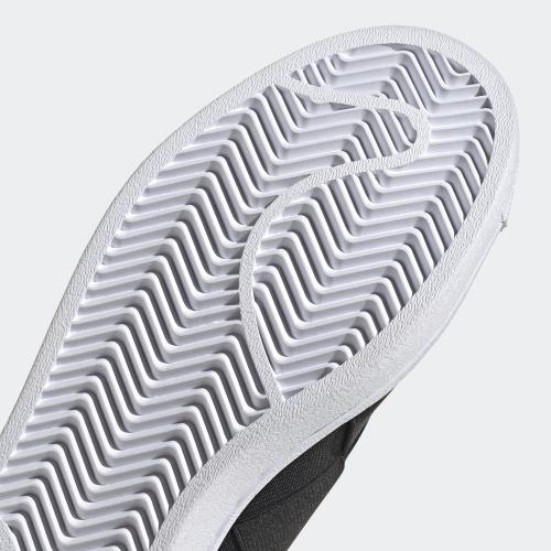 adidas superstar slip on black white