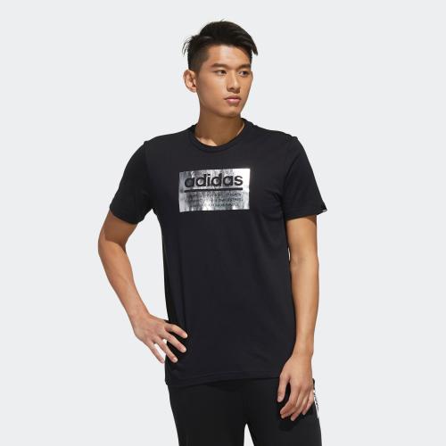 adidas foil logo t shirt mens