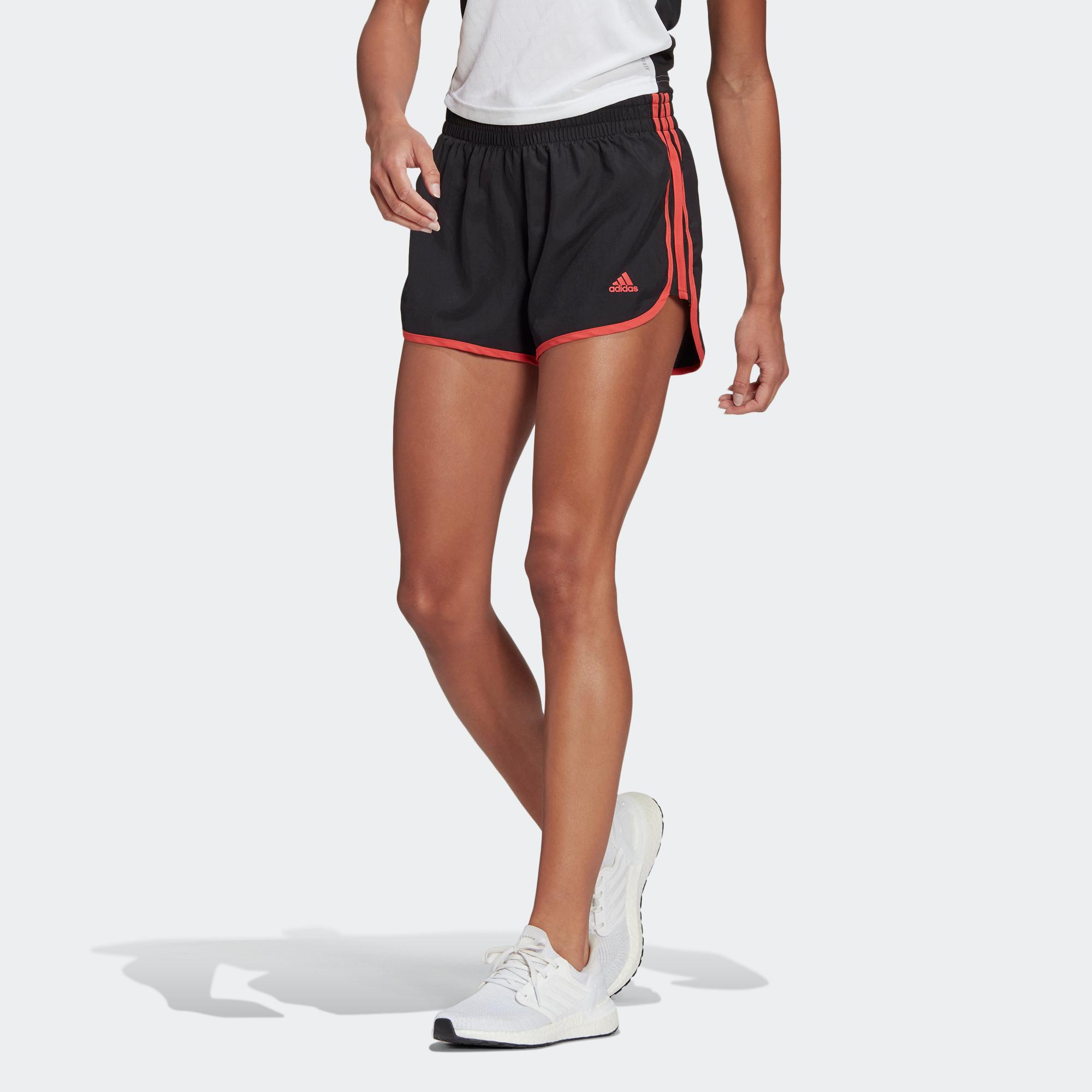 Adidas women's running shorts black best sale