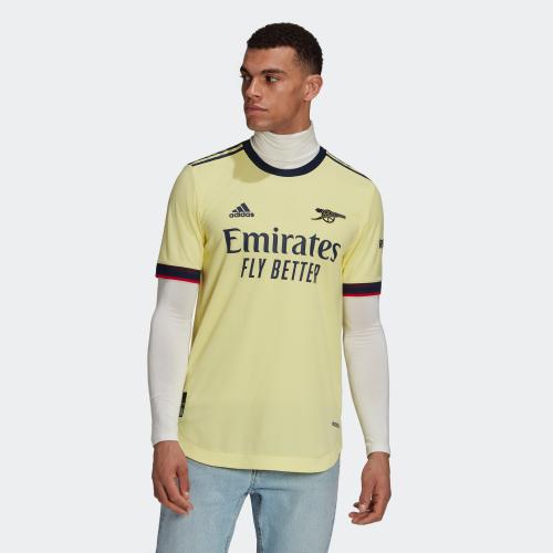 ARSENAL 21/22 AWAY AUTHENTIC JERSEY - PEARL CITRINE | MEN | adidas ...