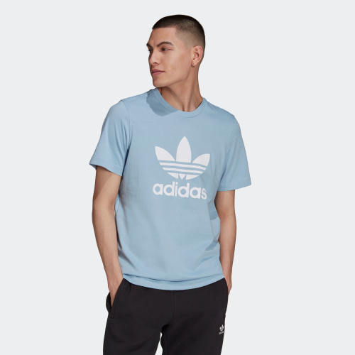 ADICOLOR CLASSICS TREFOIL TEE - SKY/WHITE | MEN | adidas Hong Kong Official Online