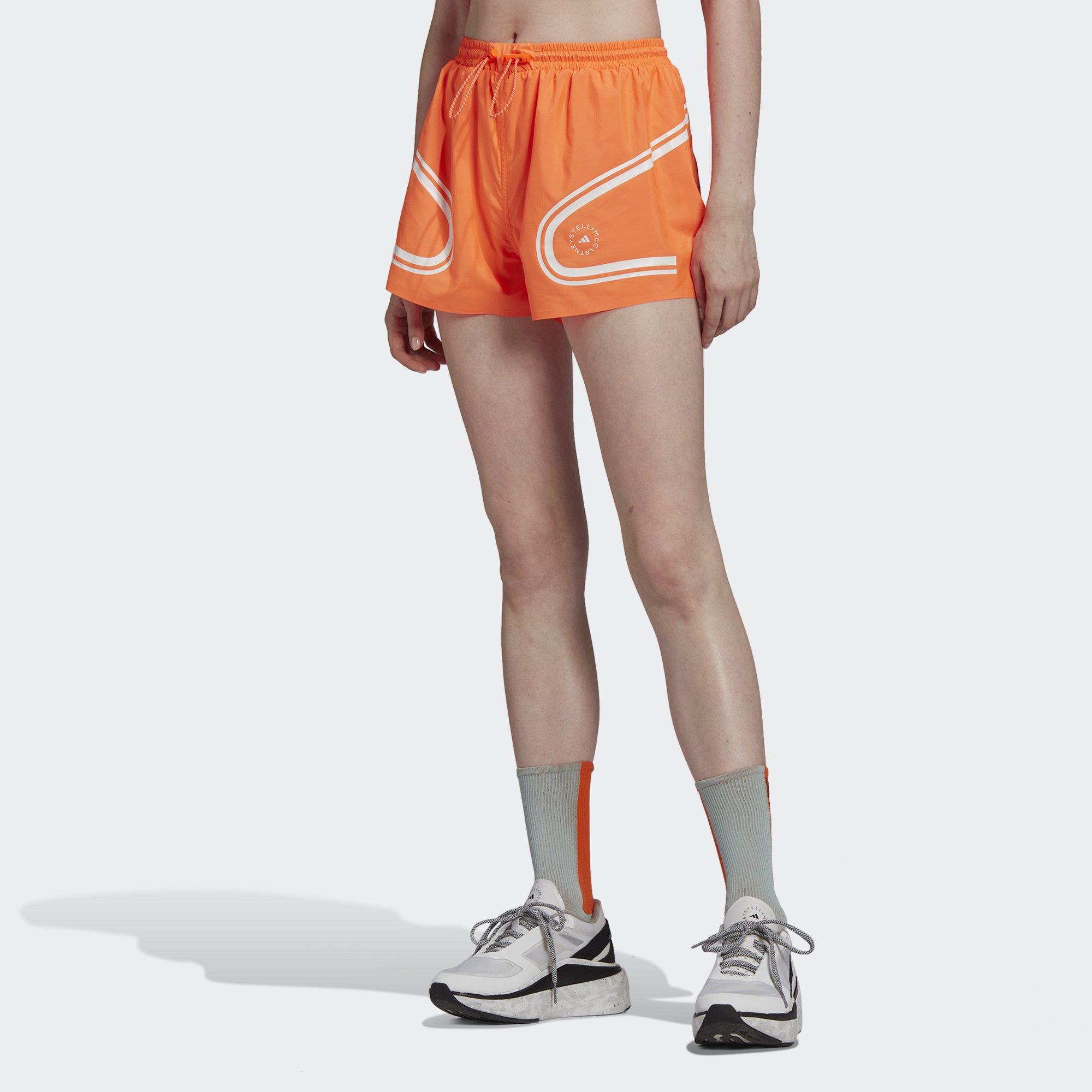 adidas adidas by stella mccartney truepace running shorts women orange size a/s