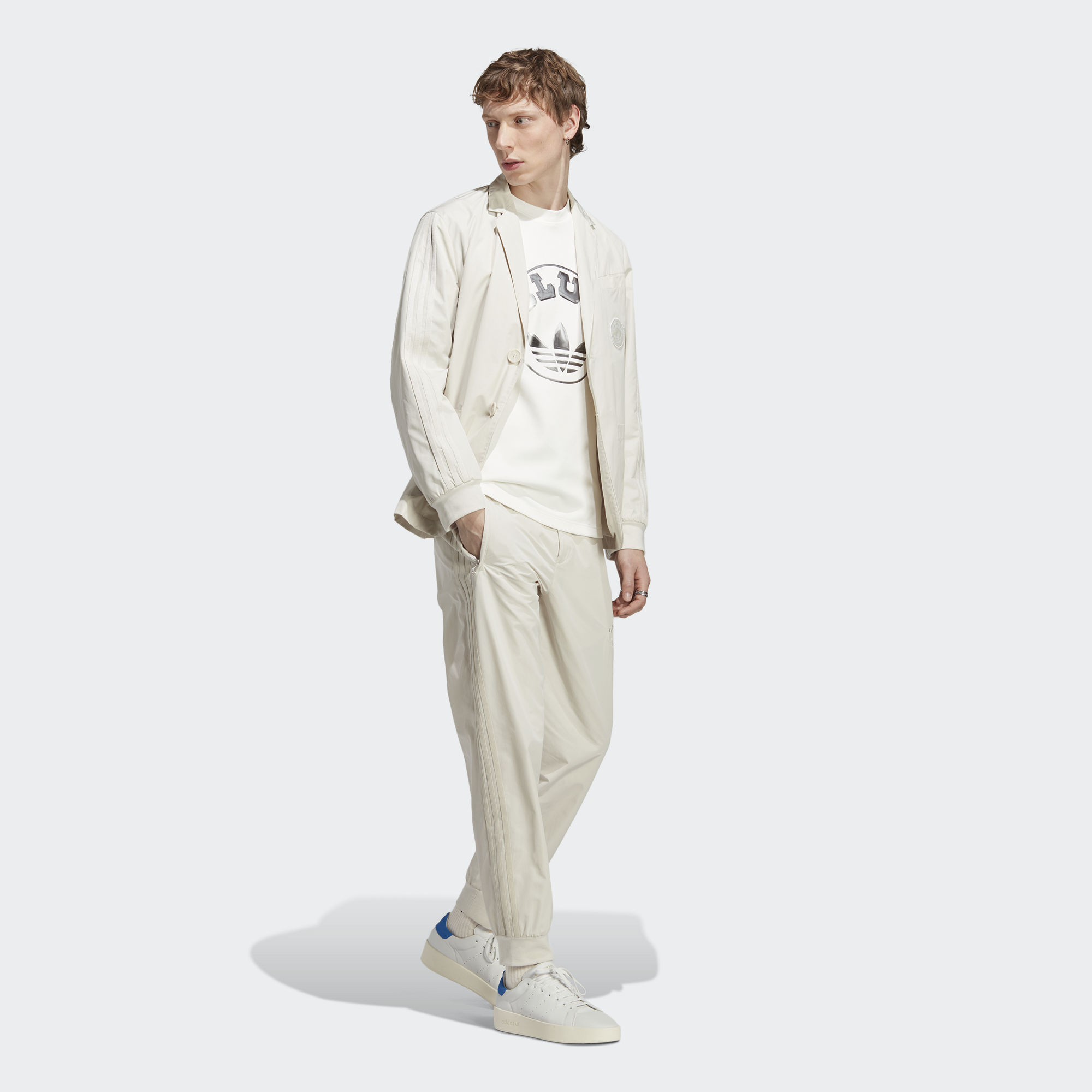 BLUE VERSION CLUB 西裝外套- 灰色| 男子| adidas(愛迪達)香港官方網上商店