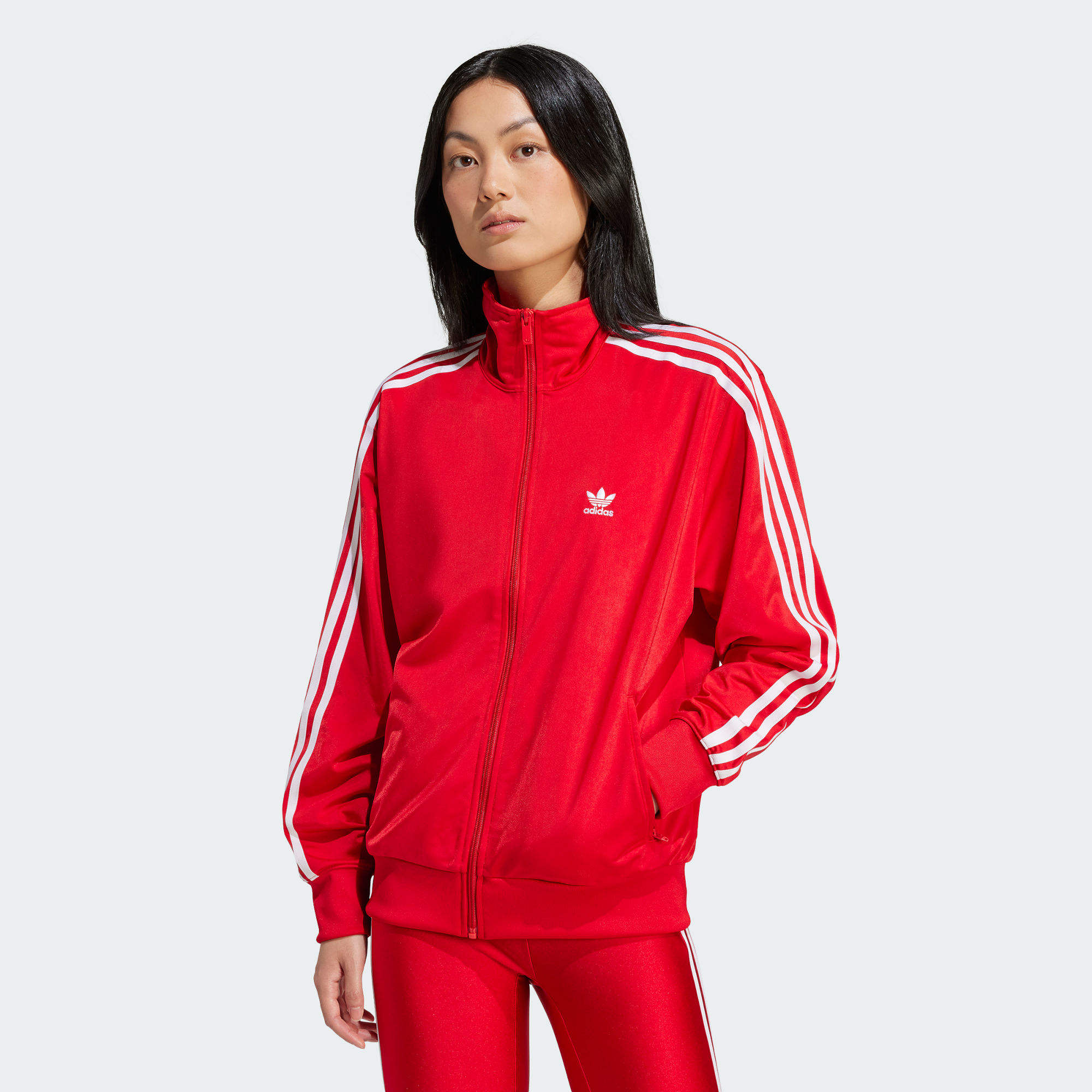 ADICOLOR CLASSICS FIREBIRD 鬆身運動上衣- 紅色| 女子| adidas(愛迪達