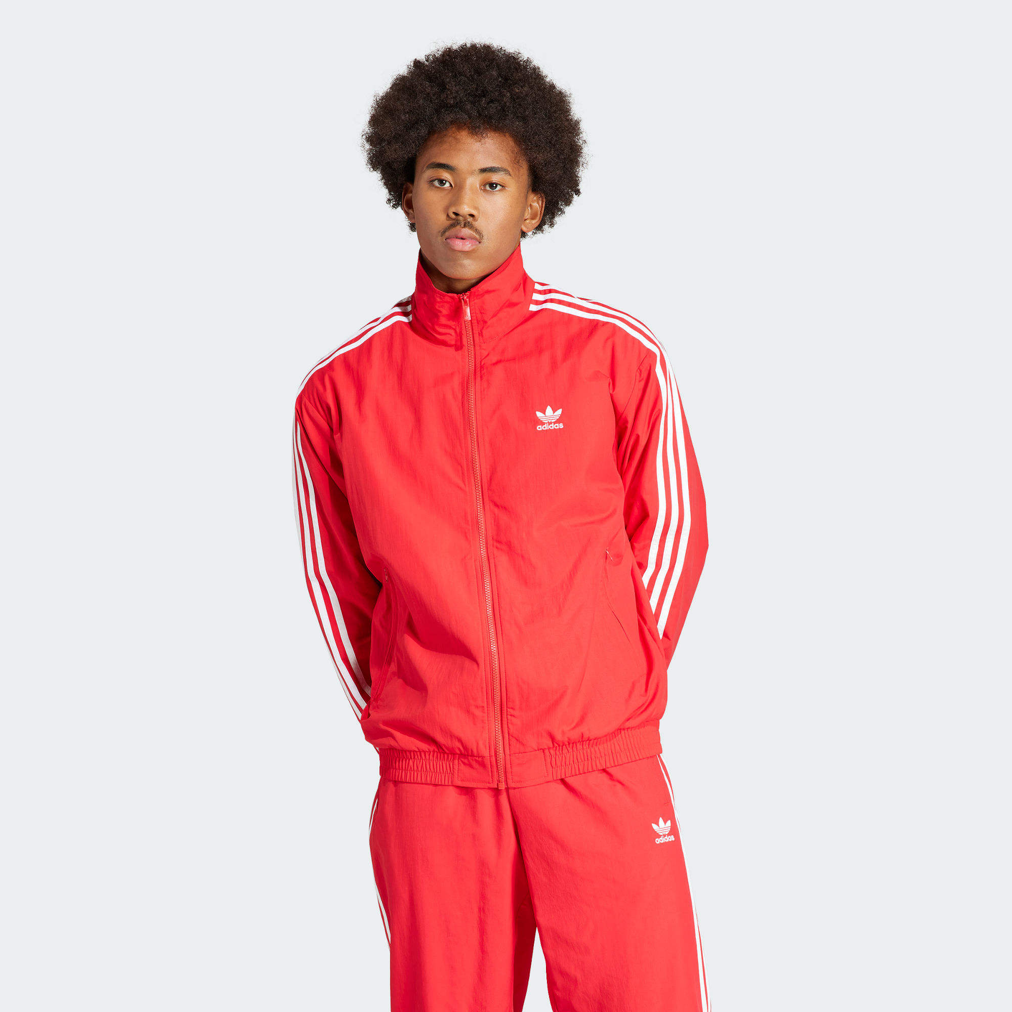 ADICOLOR FIREBIRD 梭織運動上衣- 紅色| 男子| adidas(愛迪達)香港官方