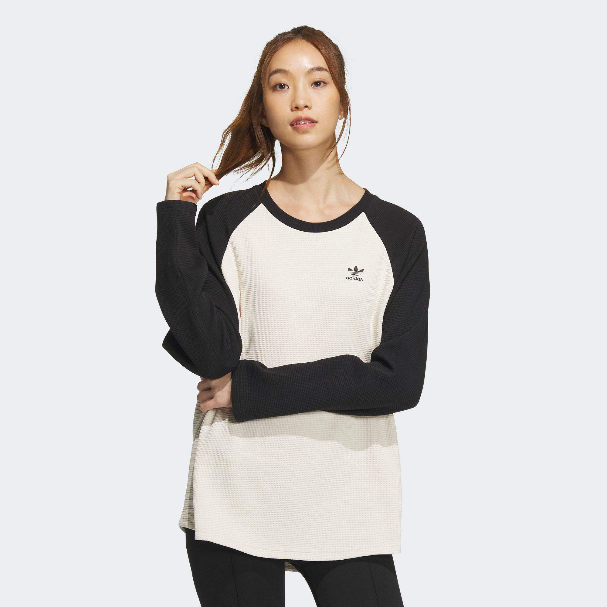 ADICOLOR 長袖T 恤- 白色| 女子| adidas(愛迪達)香港官方網上商店