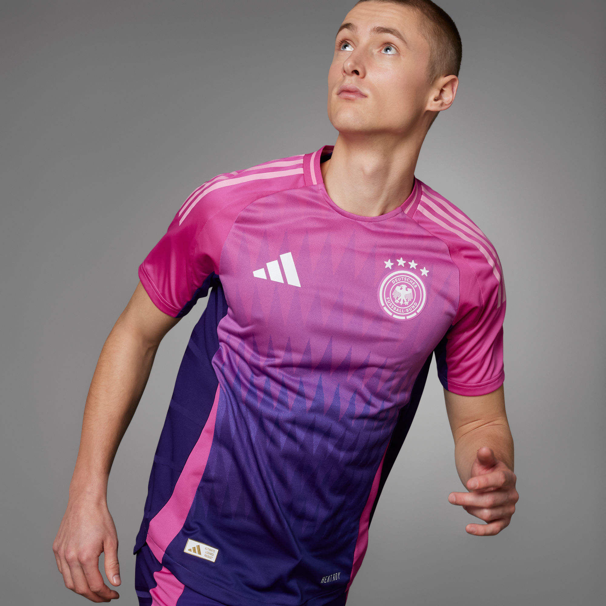 德國隊2024 落場版作客球衣- 粉紅色| 男子| adidas(愛迪達)香港官方網 